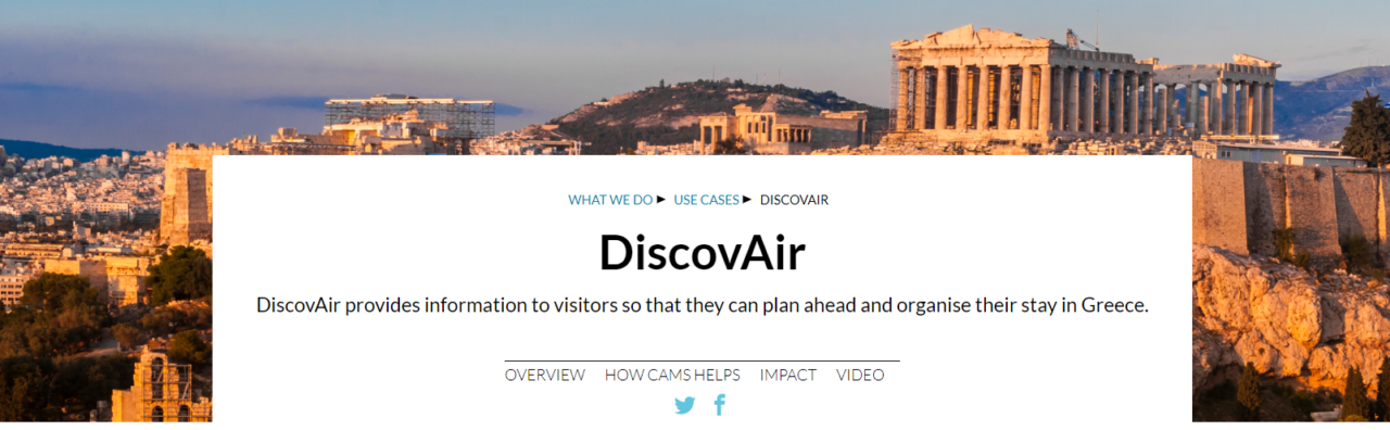 The DiscovAir website
